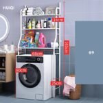 ⁦رف تخزين من 3 طبقات للاستعمال فوق الغسالة او الحمام : Étagère de rangement à 3 niveaux pour lave-linge ou salle de bain 8813⁩ - الصورة ⁦3⁩