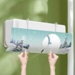 ⁦موزع هواء المكيف القابل للتعديل 270 درجة مضاد للنفث المباشر Déflecteur d’évent de climatisation réglable 270 degrés Anti soufflage Direct 1415⁩ - الصورة ⁦4⁩