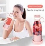 ⁦خلاط زجاجة كهربائي محمول قابلة لإعادة الشحن 350 مل Mini blernder electrique portatif LL-890⁩ - الصورة ⁦8⁩