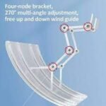 ⁦موزع هواء المكيف القابل للتعديل 270 درجة مضاد للنفث المباشر Déflecteur d’évent de climatisation réglable 270 degrés Anti soufflage Direct 1415⁩ - الصورة ⁦7⁩