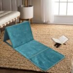 ⁦سجادة صلاة فاخرة 2في1  قابلة للطي مع حقيبة لحمل سهل بمسند ظهر مريح : Tapis De Prière Avec Dossier Pliable 106x48⁩ - الصورة ⁦5⁩
